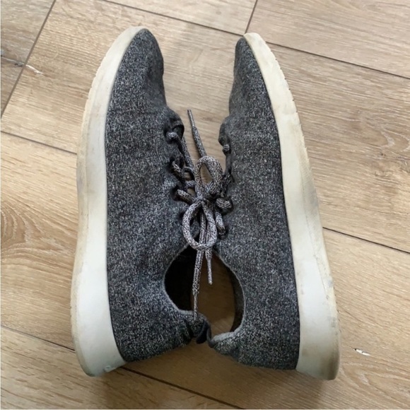 Mens Allbirds Gray Wool Runner Sneakers Athletic Shoes main image 13